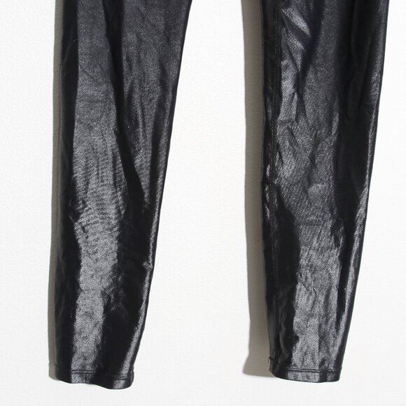 CARBON38 High Rise 7/8 Legging in Takara Shine Black Metallic Shimmer Size Small - Picture 6 of 15